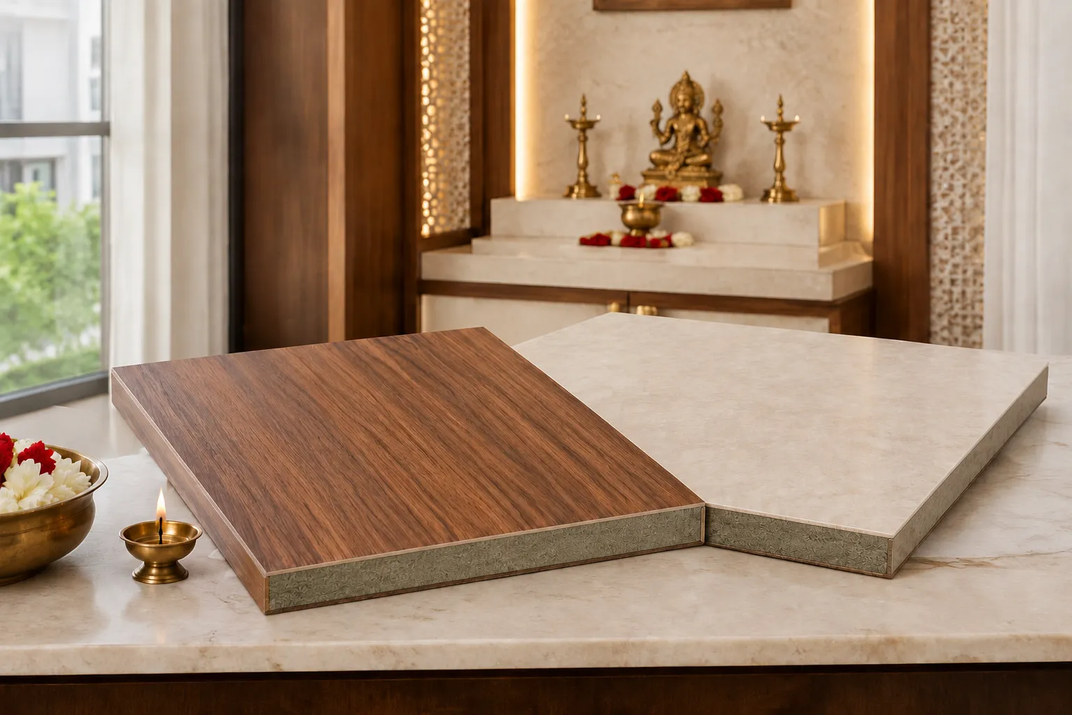 Wood or Stone Finish